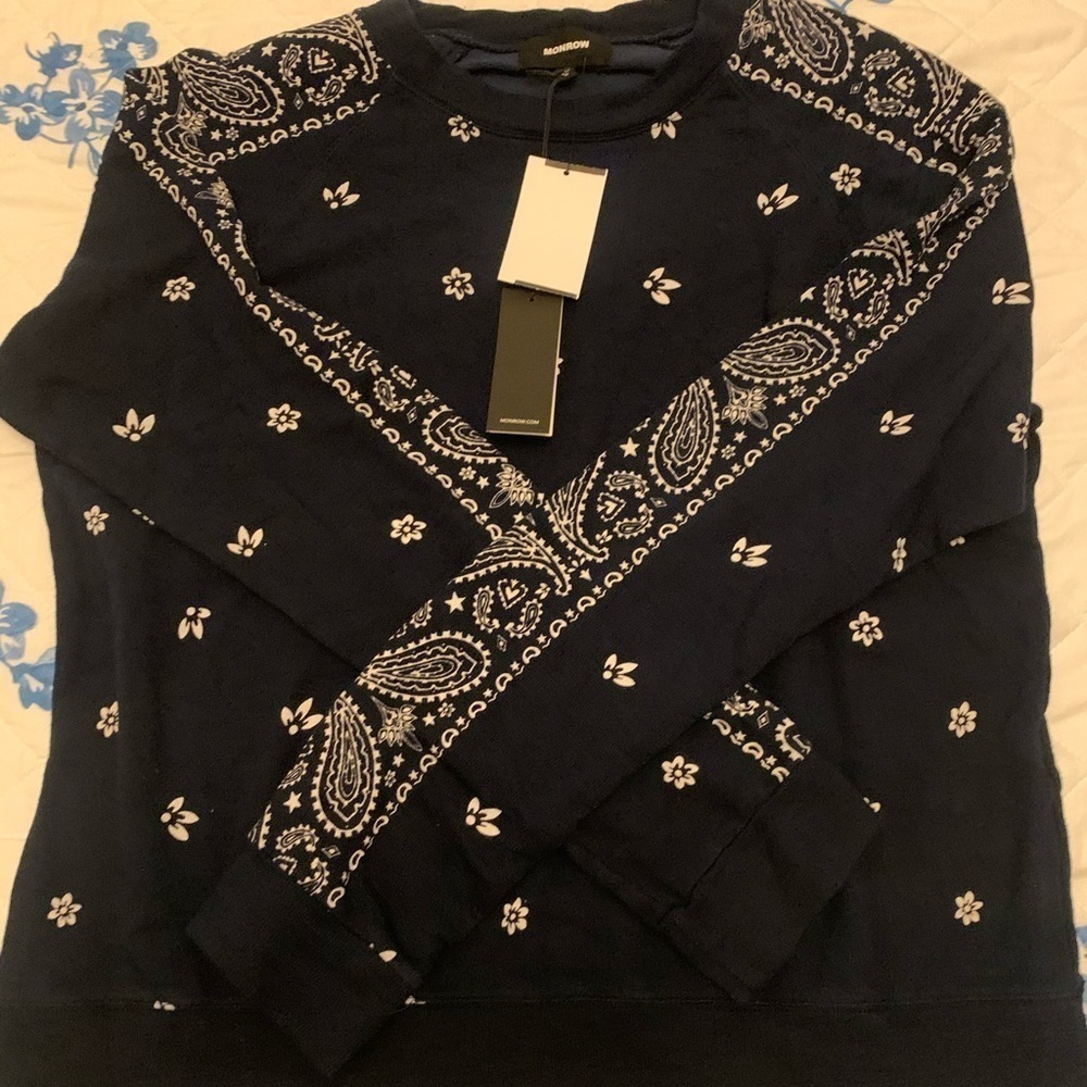 Monrow Bandana Raglan Pullover & Joggers Set: Inca - Picture 13 of 15